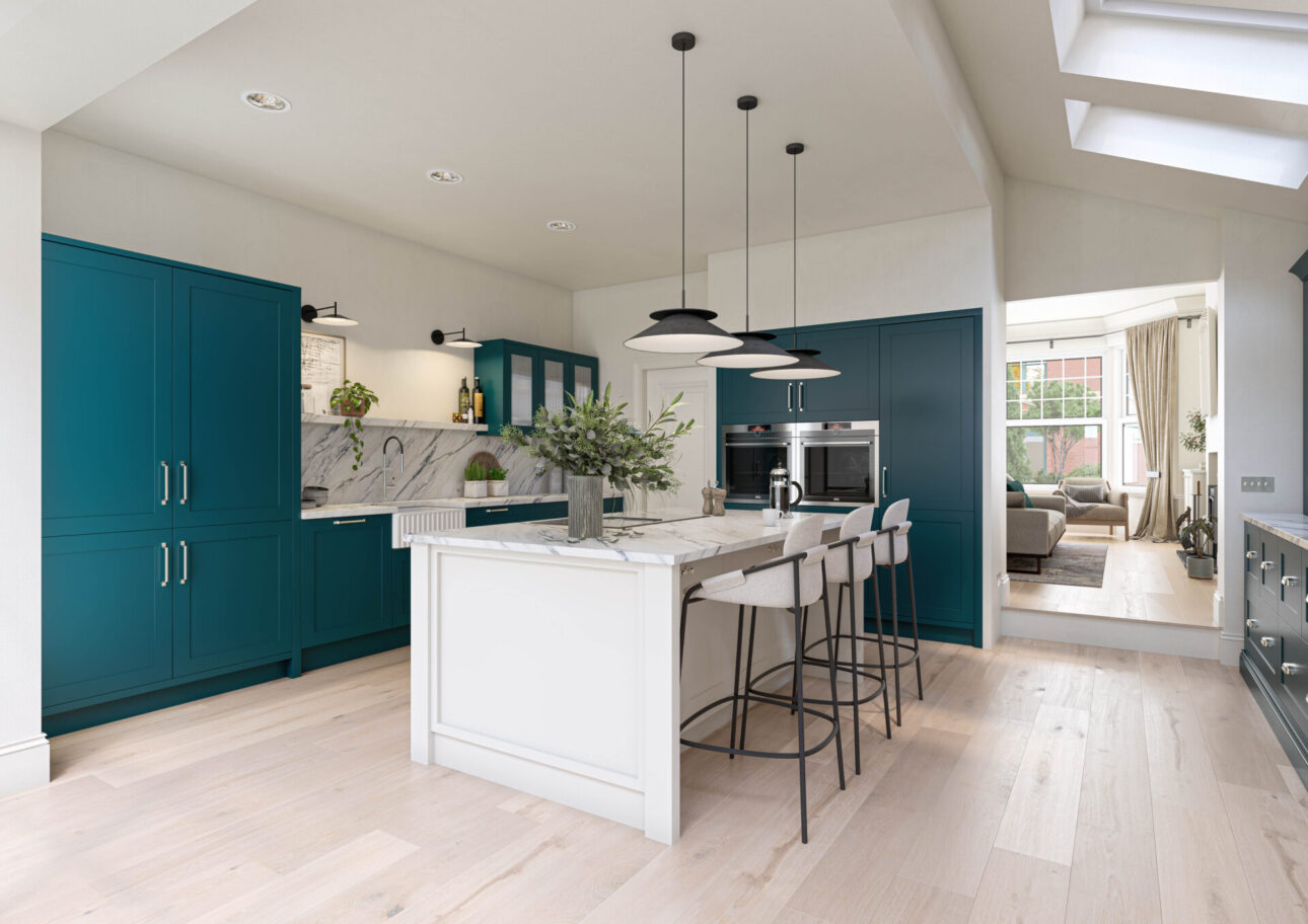 Armagnac Majestic - Teal and Dove Grey