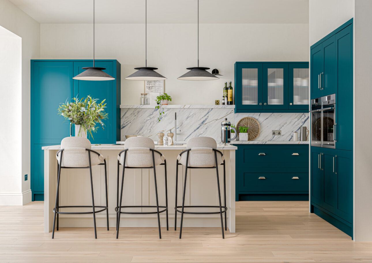 Armagnac Majestic - Teal and Dove Grey