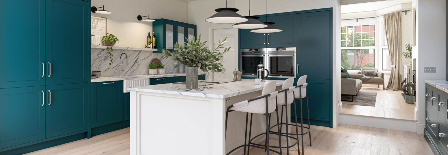 Armagnac Majestic - Teal and Dove Grey