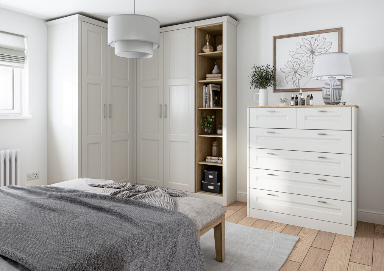 Bedroom - Belsay Beaded Dove Grey