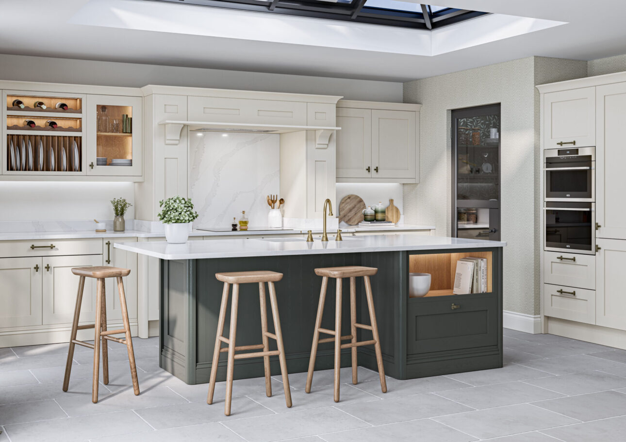 Mornington Shaker - Taupe & Copse Green