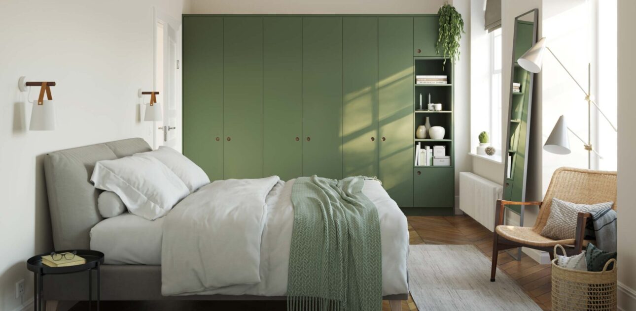 Porter Outline Regents Green Bedroom